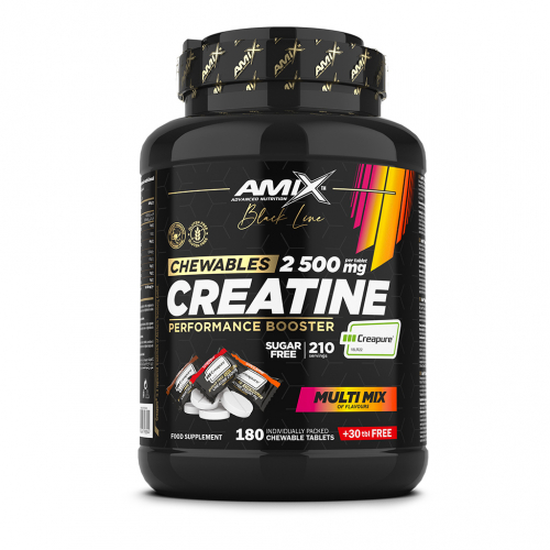 Black Line Creatine Creapure 2500mg Chewable Tabs Zero Sugar