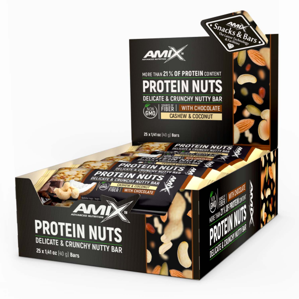 Protein Nuts 25x40g Cashew-coconut