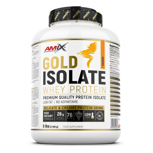 Gold Whey Protein Isolate 2280g-5lbs - Orange