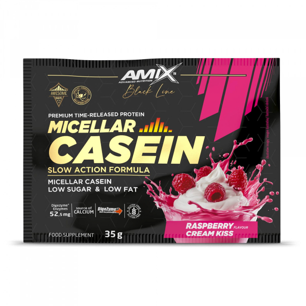 Black Line Micellar Casein Raspberry cream kiss 35g
